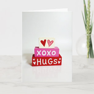 Carte de blocs peints avec amour
