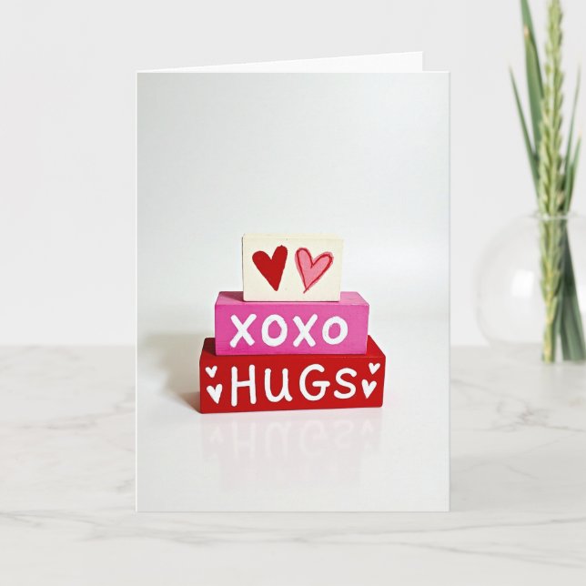 Carte de blocs peints avec amour (Devant)