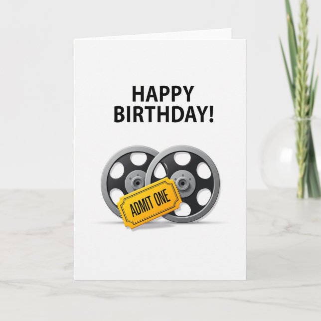 Carte de bobine de film de célébration (Devant)