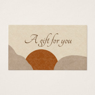 Carte de Boho Terracotta Sand Abstract