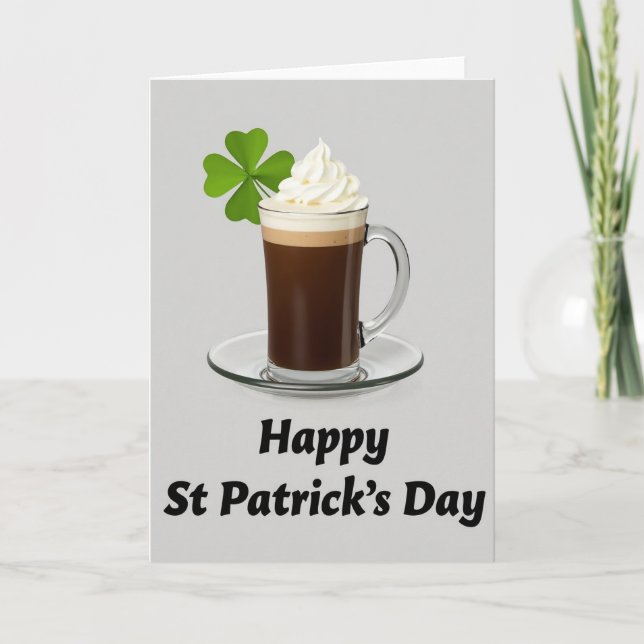 Carte de Boisson pour la Saint-Patrick (Devant)