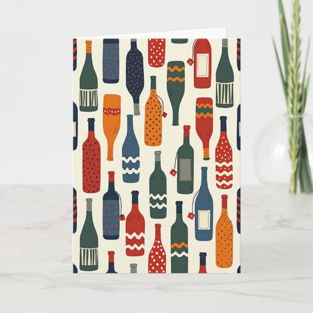 Carte de Boisson Rustique pour la Fête des Pères (Devant)