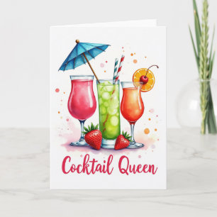 Carte de Boissons Festives d'Anniversaire