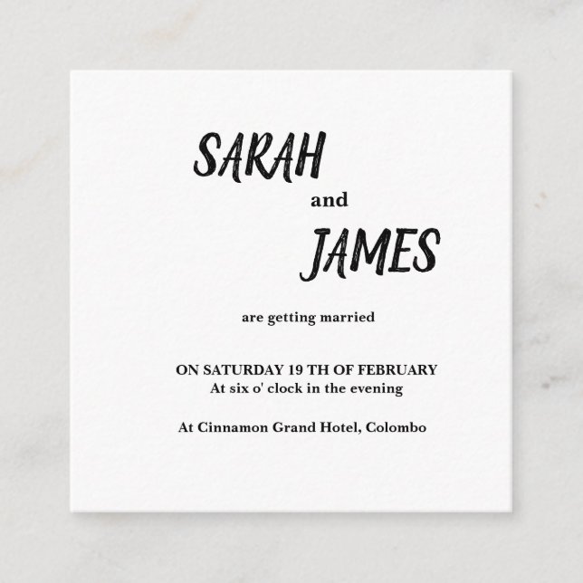 Carte de boîtier 2,5 pouces x 2,5 pouces (Devant)