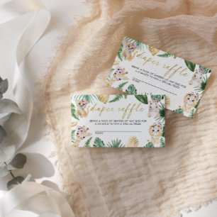 Carte de boîtier de Baby shower de fraisage Wild O