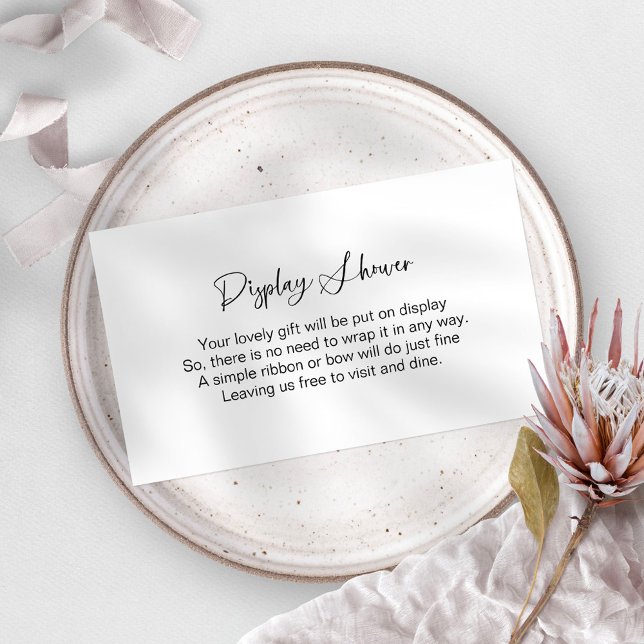 Carte de boîtier de douche d'affichage minimaliste (Créateur téléchargé)