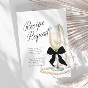 Carte de boîtier de la recette nuptiale Pearls & P