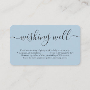 Carte de boîtier de puits omphalodes bleu