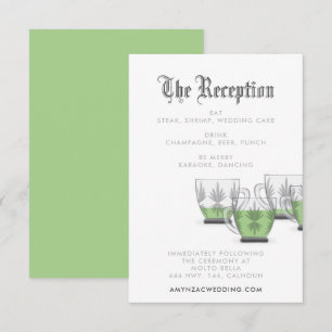Carte de boîtier de réception Crystal Punch Bowl