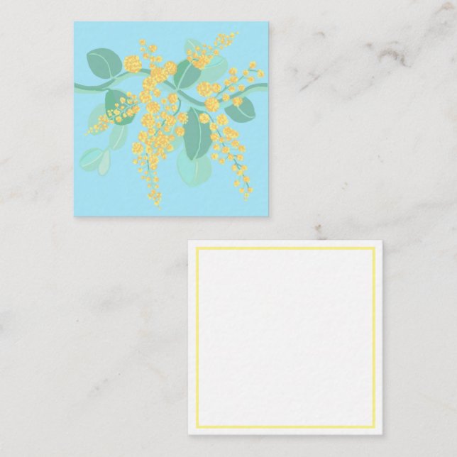 Carte de boîtier de wattle australien (Devant / Derrière)