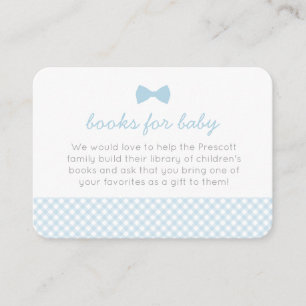 Carte de boîtier du baby shower de cravate avant E