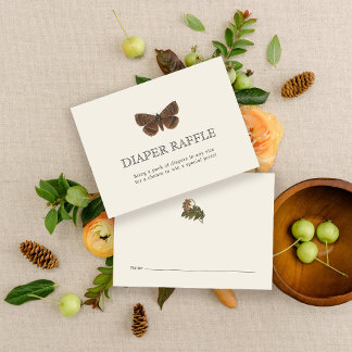 Carte de boîtier du Baby shower de la teigne Vinta