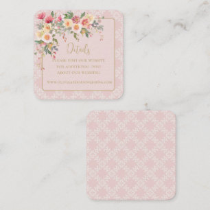 Carte de boîtier du Mariage floral Flush Spring Dé