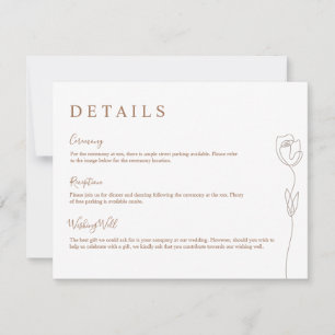 Carte de boîtier du Rose de ligne Whimsical