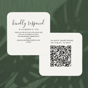 Carte de boîtier du site Web Mariage de code QR RS