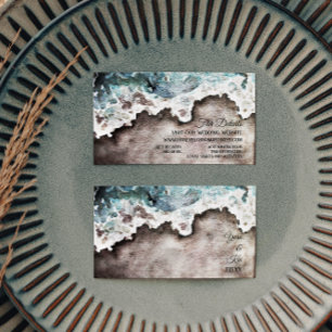 Carte de boîtier du site Web Rustic Ocean Mariage