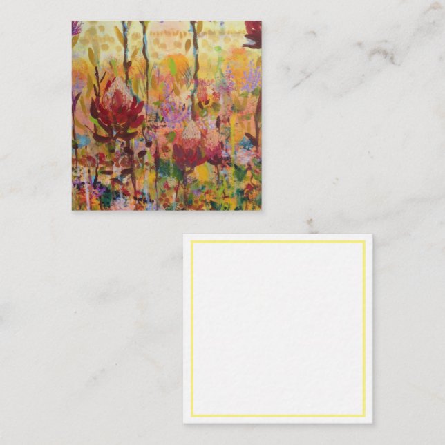 Carte de boîtier fleur sauvage australienne (Devant / Derrière)