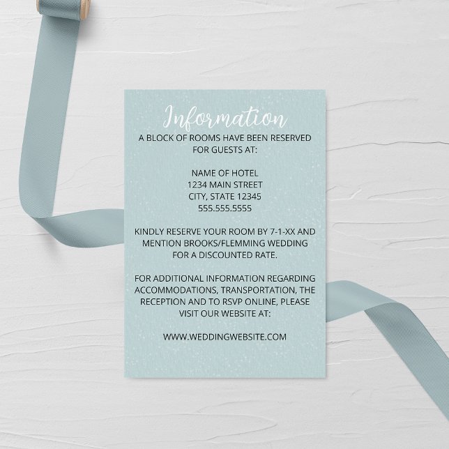 Carte de boîtier Mariage bleu doux (Créateur téléchargé)