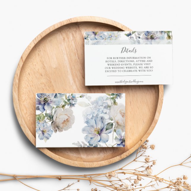 Carte de boîtier Mariage bleu Dusty (Créateur téléchargé)