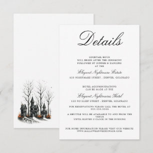 Carte de boîtier Mariage Halloween Village