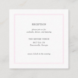 Carte de boîtier Mariage moderne Peony Pink