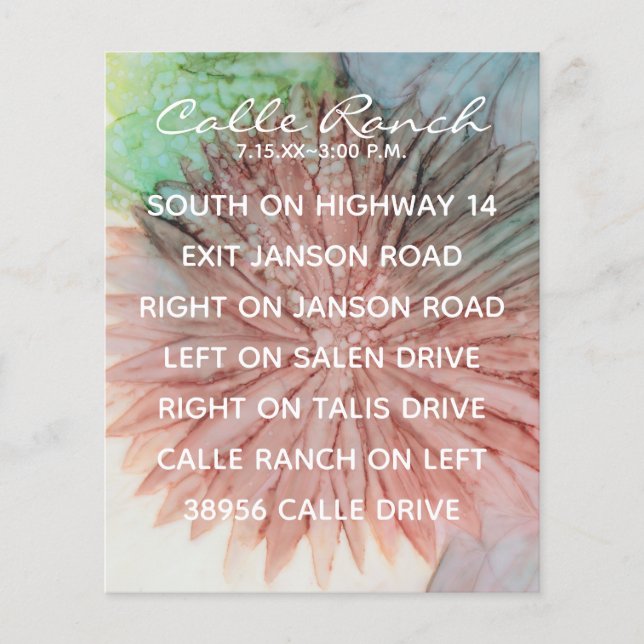 Carte de boîtier mariage très jolie en rose et lav (Devant)