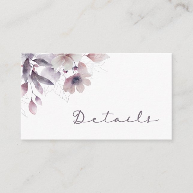 Carte de boîtier Mariage violet (Devant)