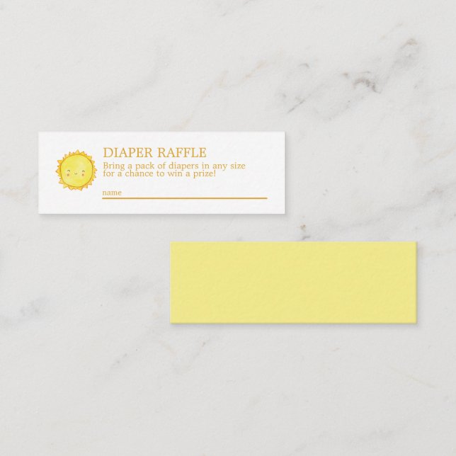 Carte de boîtier mini-caleçon à couches de soleil  (Devant / Derrière)