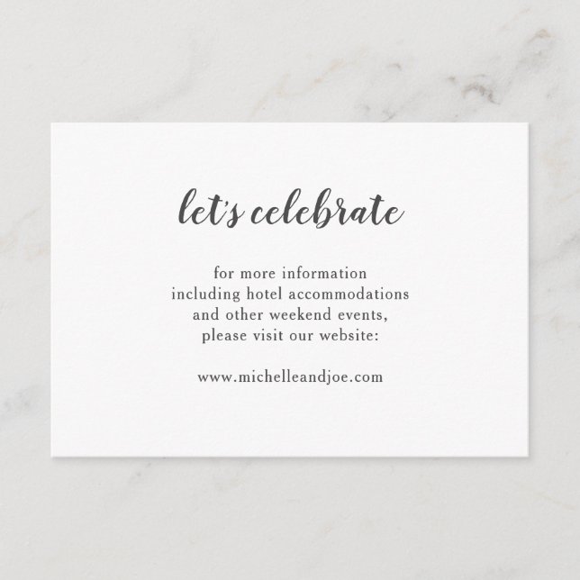 Carte de boîtier minimaliste détaillée (Devant)