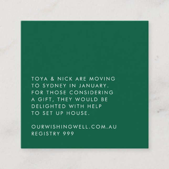 Carte de boîtier moderne simple (Devant)