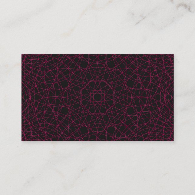 Carte de boîtier Motif Web rose Neon - Personnalis (Devant)