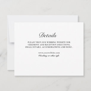 Carte de boîtier noir et blanc de forme classique