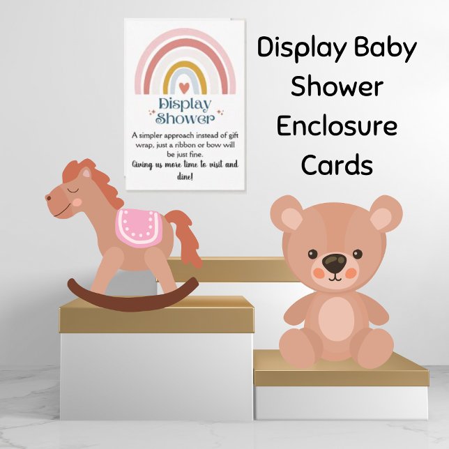 Carte de boîtier pour bébé Rainbow Heart Display (Créateur téléchargé)