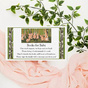 Carte de boîtier pour enfants lapin vintage