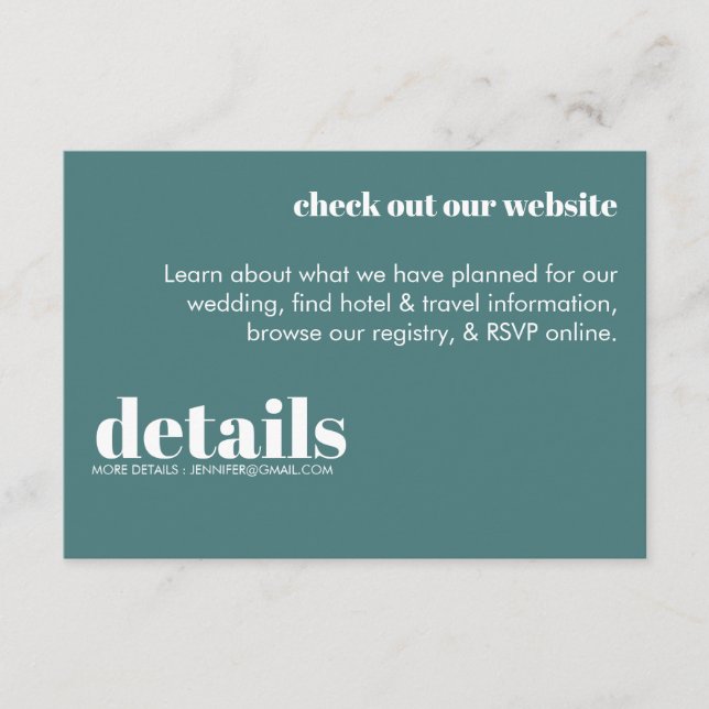 Carte de boîtier rétro moderne (Devant)