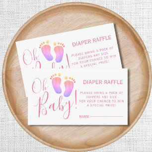Carte de boîtier rose Baby shower de calèche