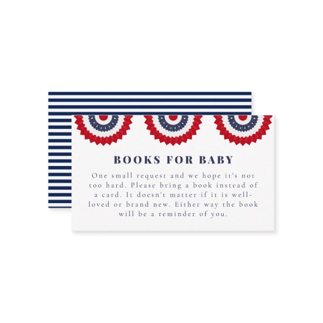 Carte de boîtier rouge blanc et Baby shower dû (Devant/Arrière en situation)