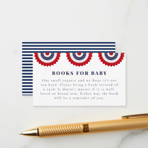 Carte de boîtier rouge blanc et Baby shower dû