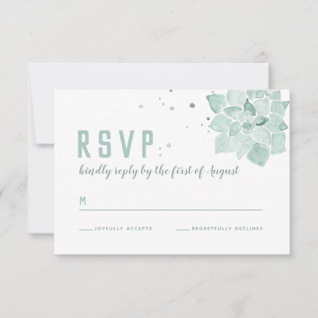 Carte de boîtier RSVP de mariage pour adultes (Devant)