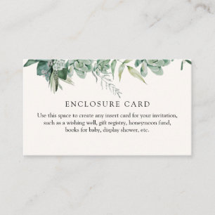 Carte de boîtier Succulents et Eucalyptus