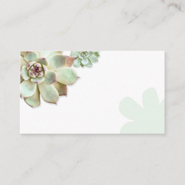 Carte de boîtier vierge Mariage Succulente (Devant)