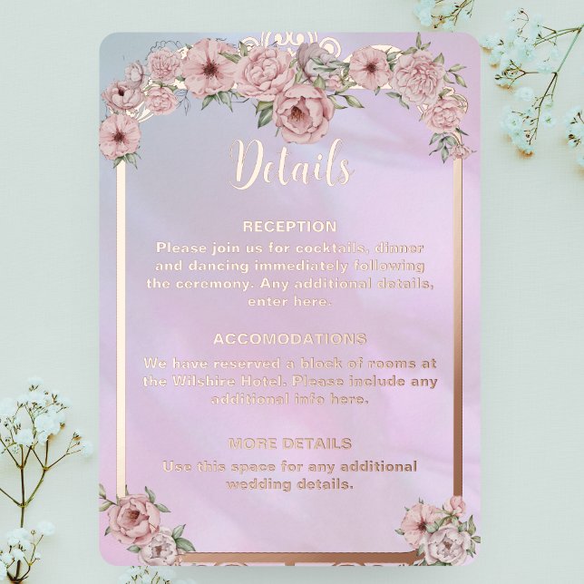 Carte de boîtier vintage pour peintre rose (Créateur téléchargé)