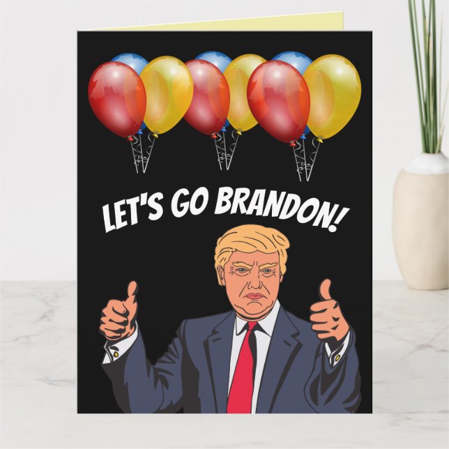 CARTE DE BON ANNIVERSAIRE ALLONS-Y BRANDON TRUMP (Devant)