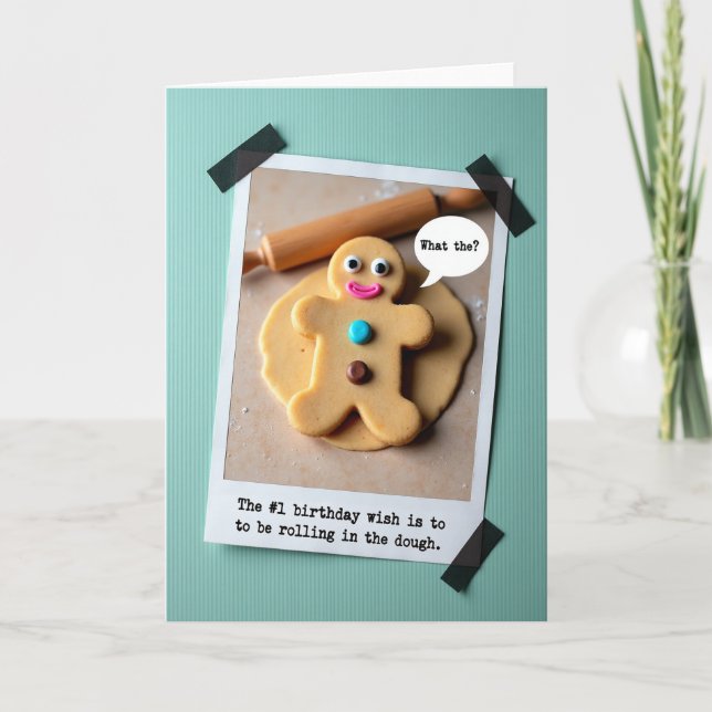 Carte de Bon Anniversaire Cookie Sucré (Devant)