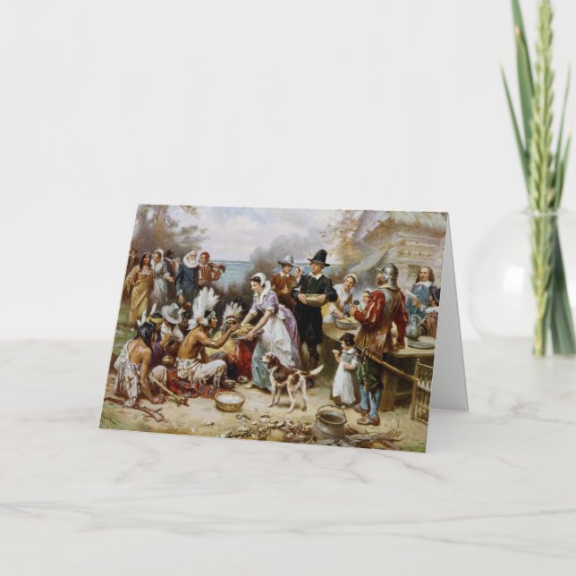 Carte de bon thanksgiving de pèlerinage/Carte de r (Devant)