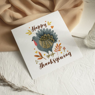 Carte de Bon thanksgiving de Turquie amusante
