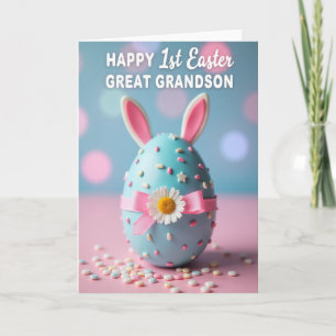 Carte de Bonbons Lapin de Célébration