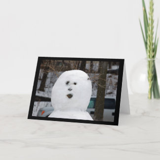 Carte de bonhomme de neige