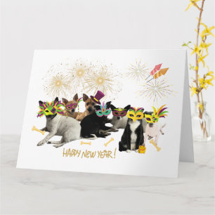 Carte de Bonne Année Chien