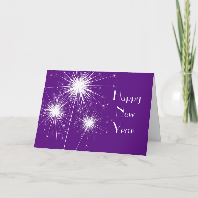 Carte de bonne année (pourpre) (Devant)